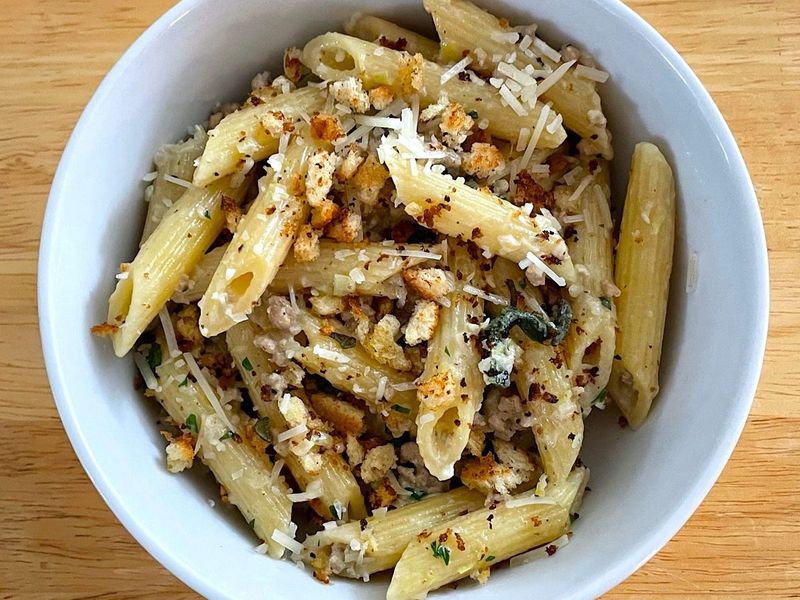 Creamy Turkey and Leek Pasta