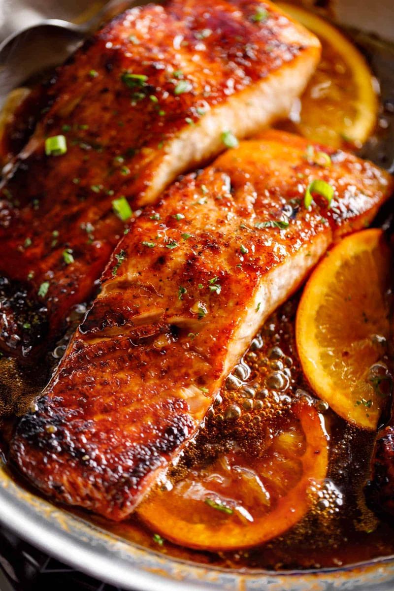Orange and Ginger Glazed Salmon