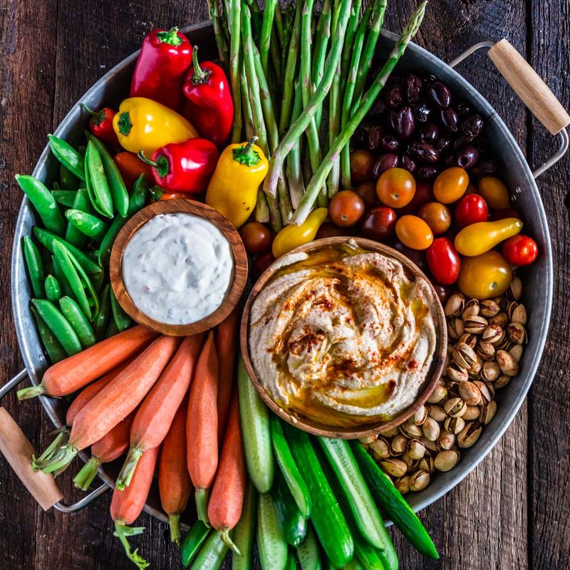 Hummus and Veggie Sticks