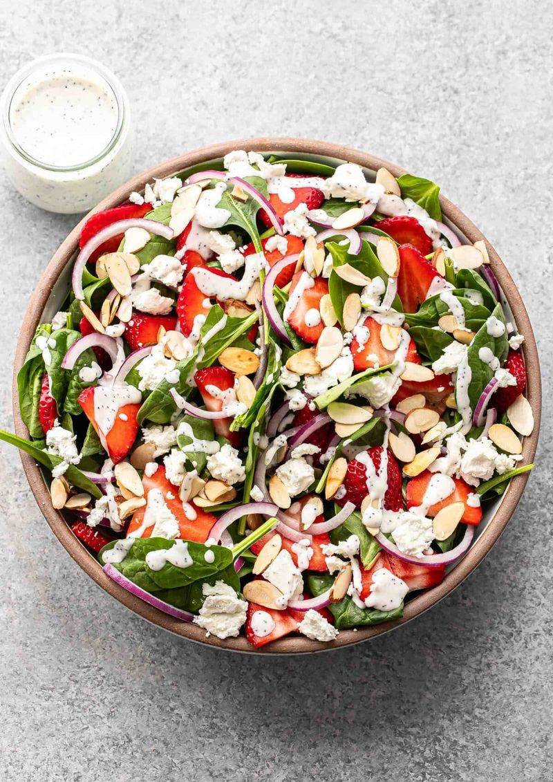 Strawberry Spinach Salad with Poppy Seed Dressing