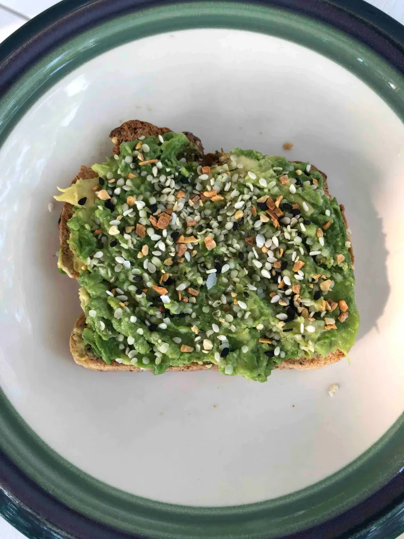 Avocado Toast with Everything Bagel Seasoning