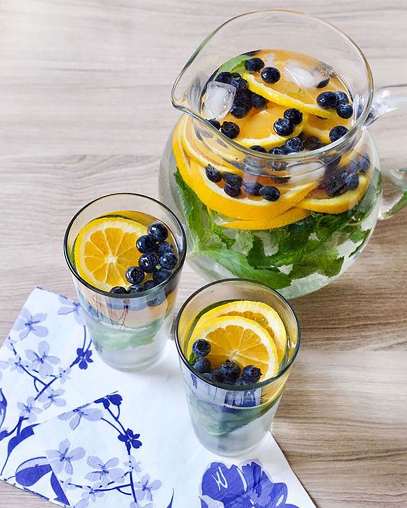 Orange and Blueberry