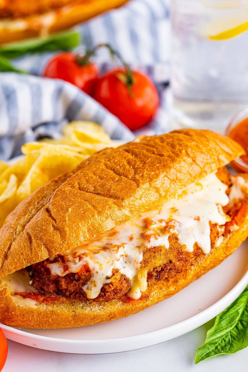 Hoagie-Style Chicken Parmesan Sandwich