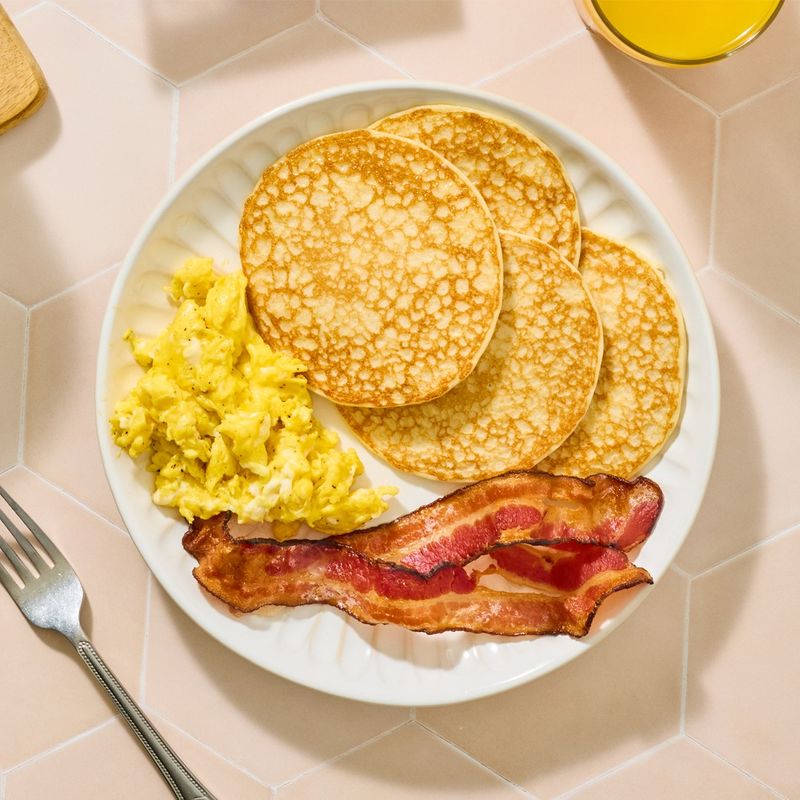 Breakfast for Dinner - Pancakes and Eggs