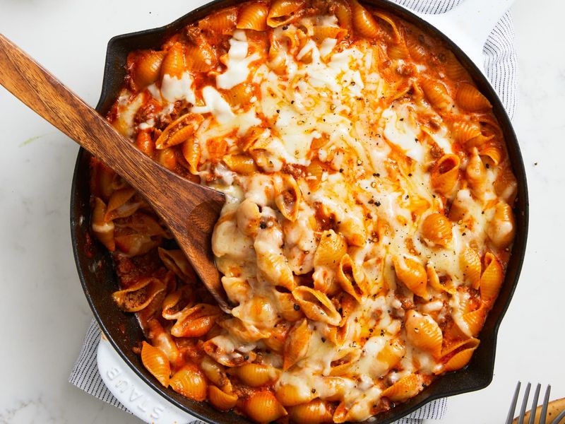 Creamy Beef and Shells