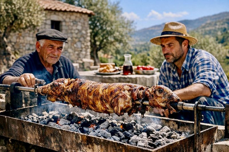 Spit-Roasted Lamb - Greece