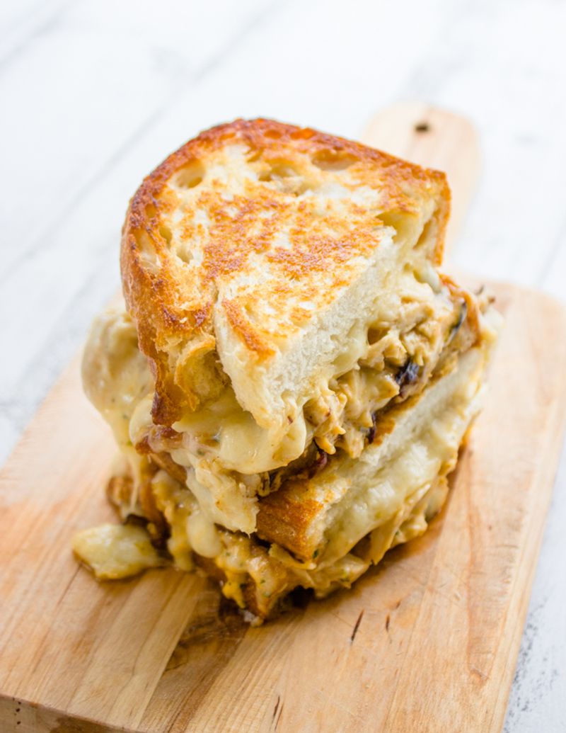 Chipotle Chicken Grilled Cheese Sandwich