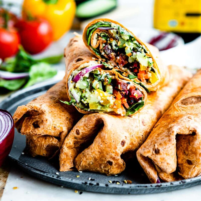 Stuffed Whole Wheat Wraps
