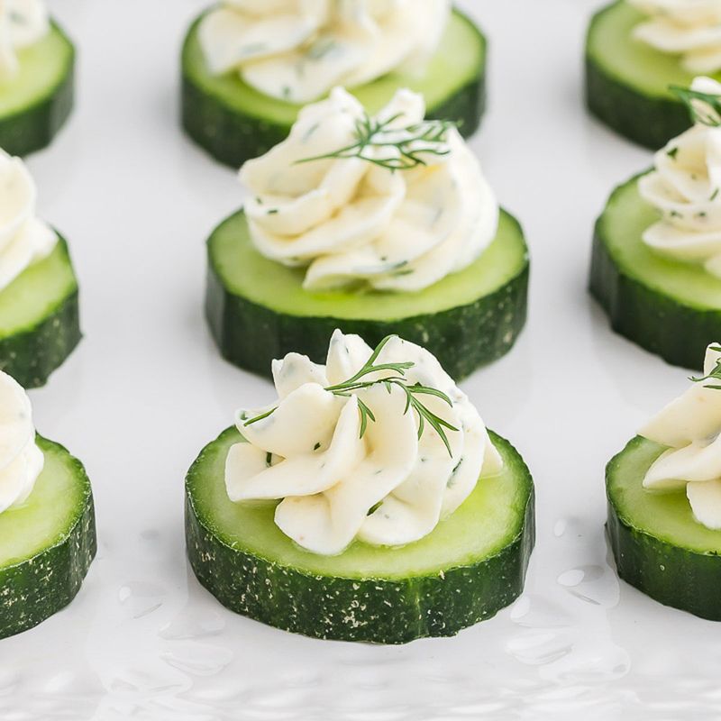 Cucumber and Cream Cheese Bites