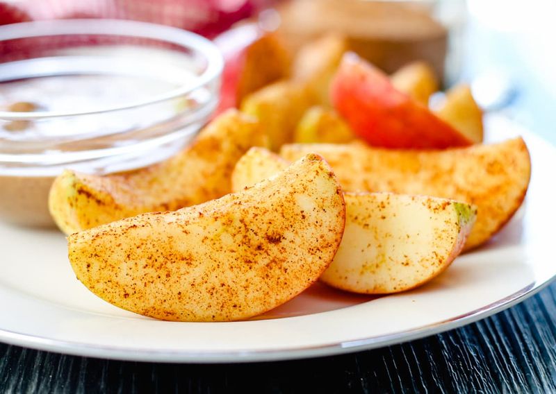 Apple Slices with Almond Butter