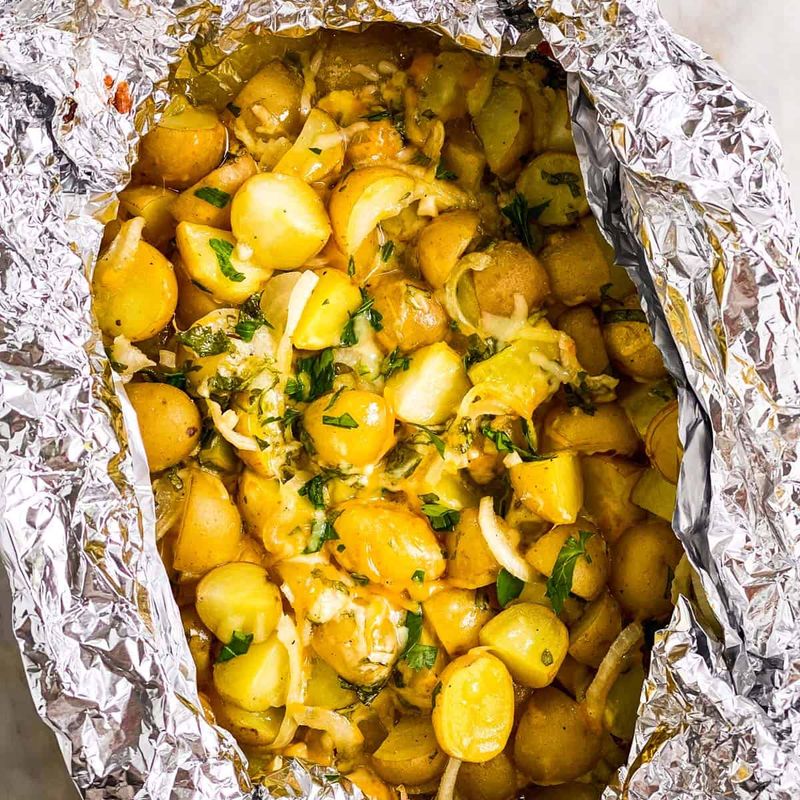 Campfire Foil Packet Potatoes
