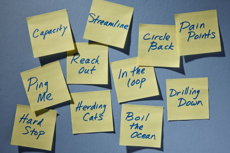 Jargon (Synergy, Circle Back, Leverage)