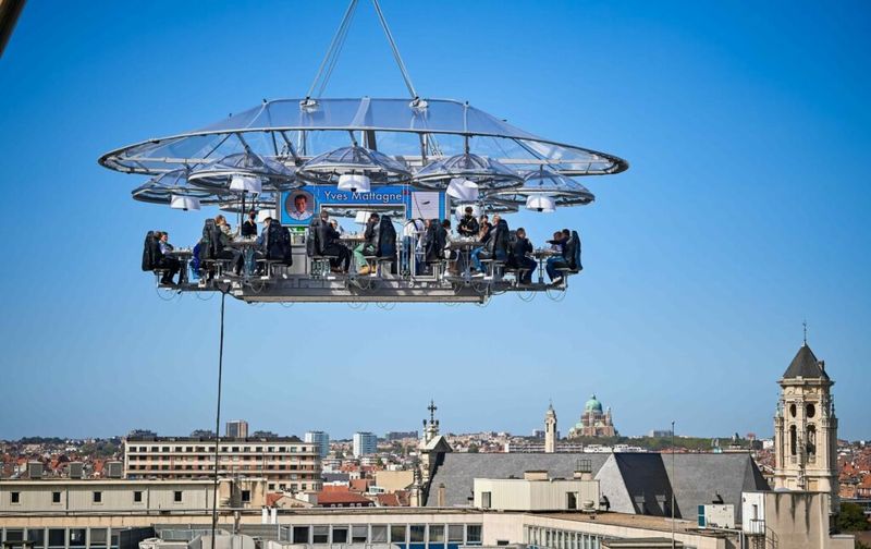 Dinner in the Sky - Belgium: Suspended 50 Meters in the Air