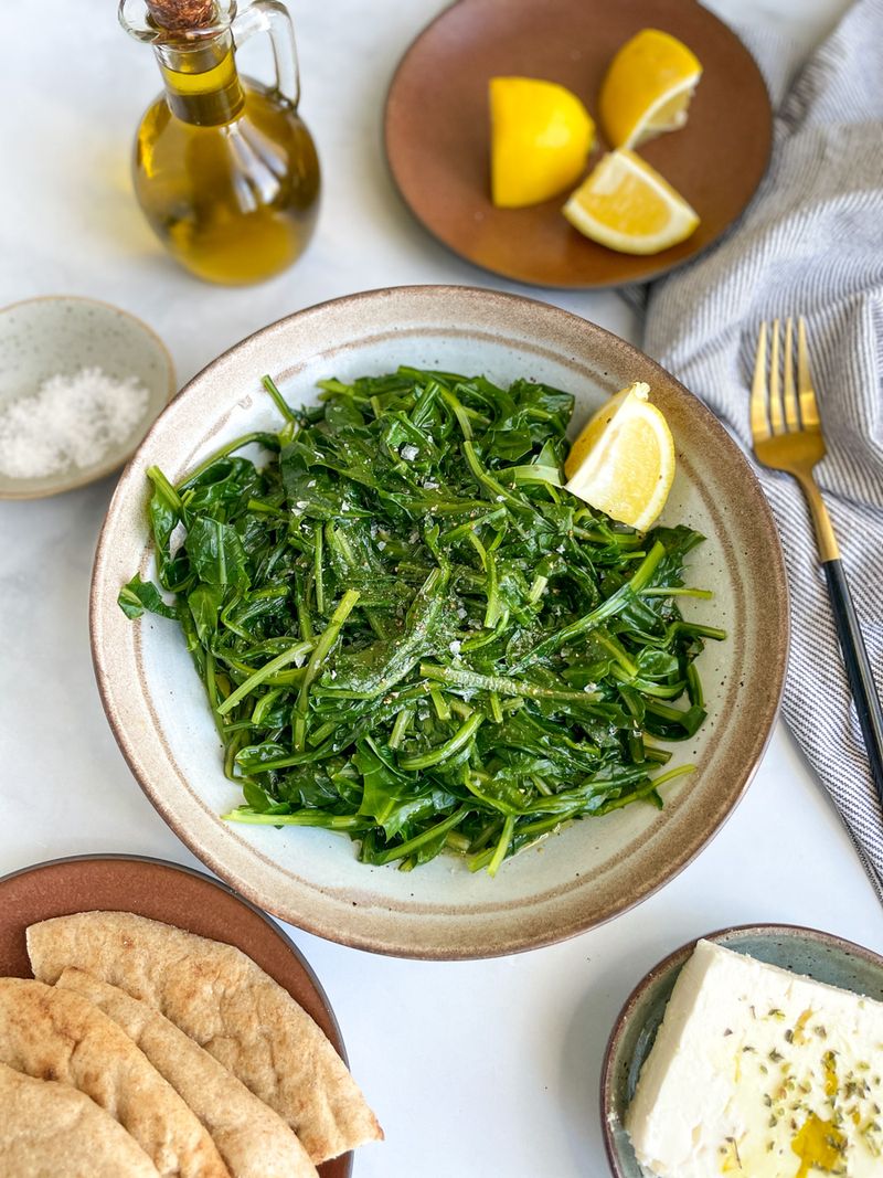 Greek Horta Vrasta (Boiled Greens)