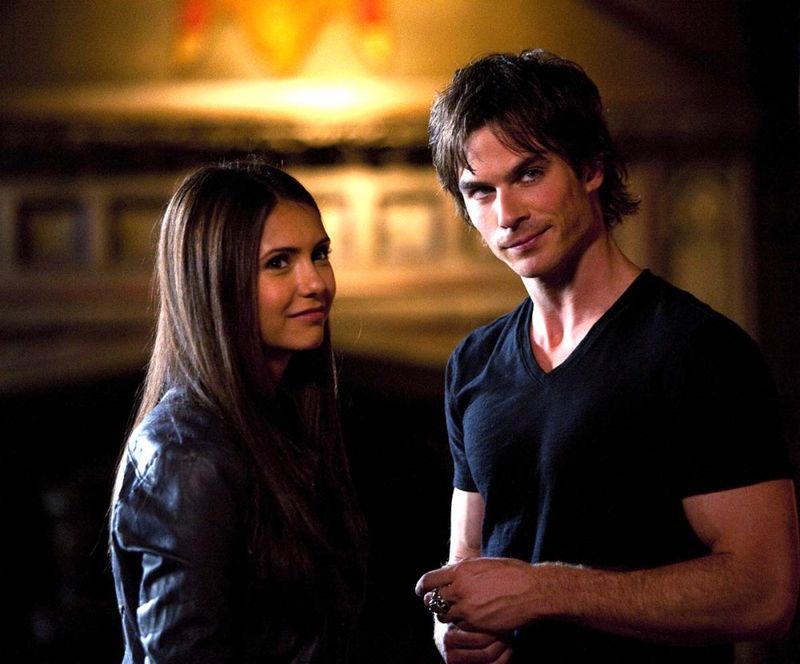 Nina Dobrev and Ian Somerhalder
