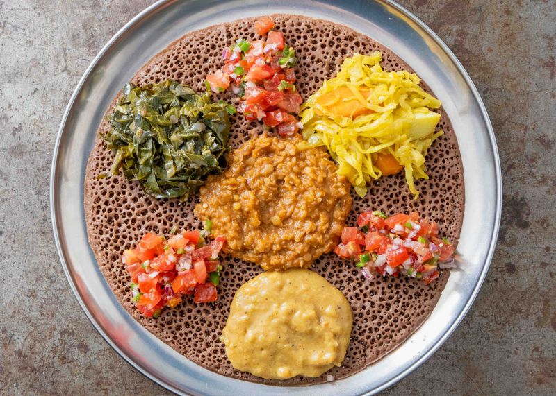Chickpea Stew with Spinach - Ethiopia