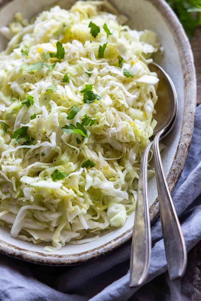 Sklandrausis with Cabbage Salad - Latvia