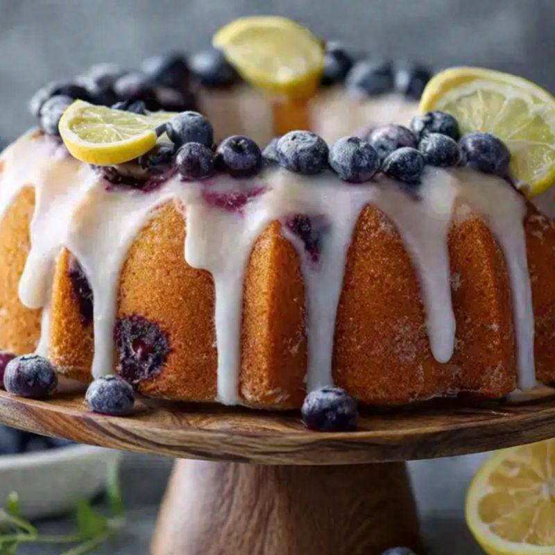 Blueberry Lemon Pound Cake