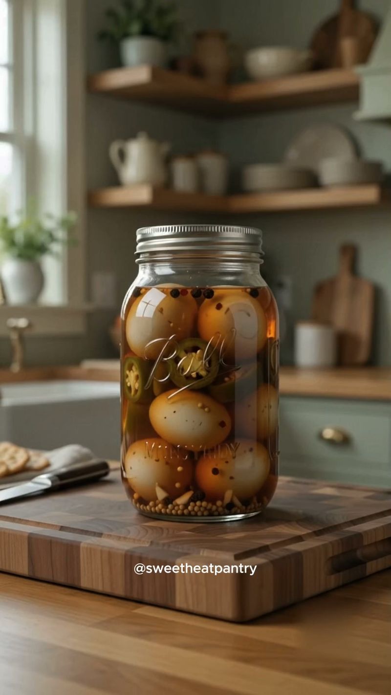 Hardboiled Eggs Preserved in Brine