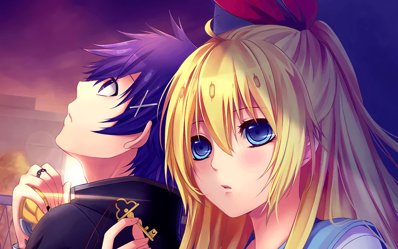 Raku Ichijo and Chitoge Kirisaki (Nisekoi)