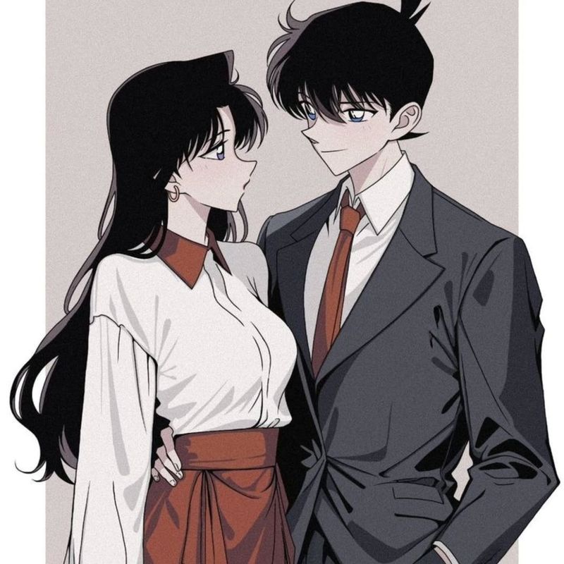 Shinichi Kudo and Ran Mori (Detective Conan)