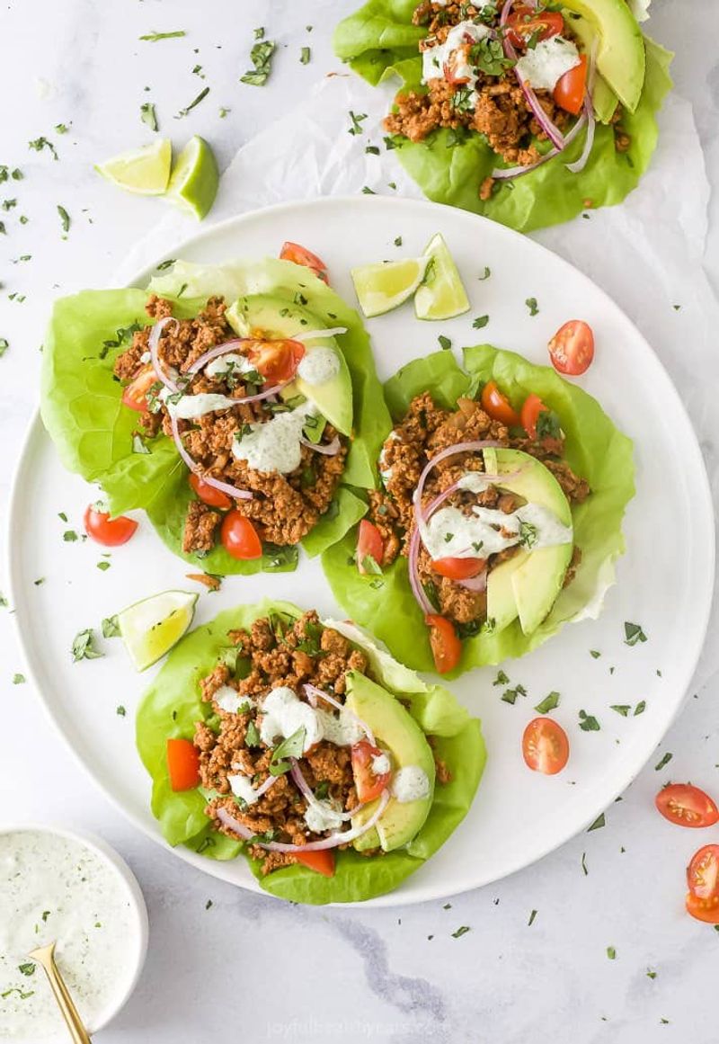 Turkey and Avocado Lettuce Wraps