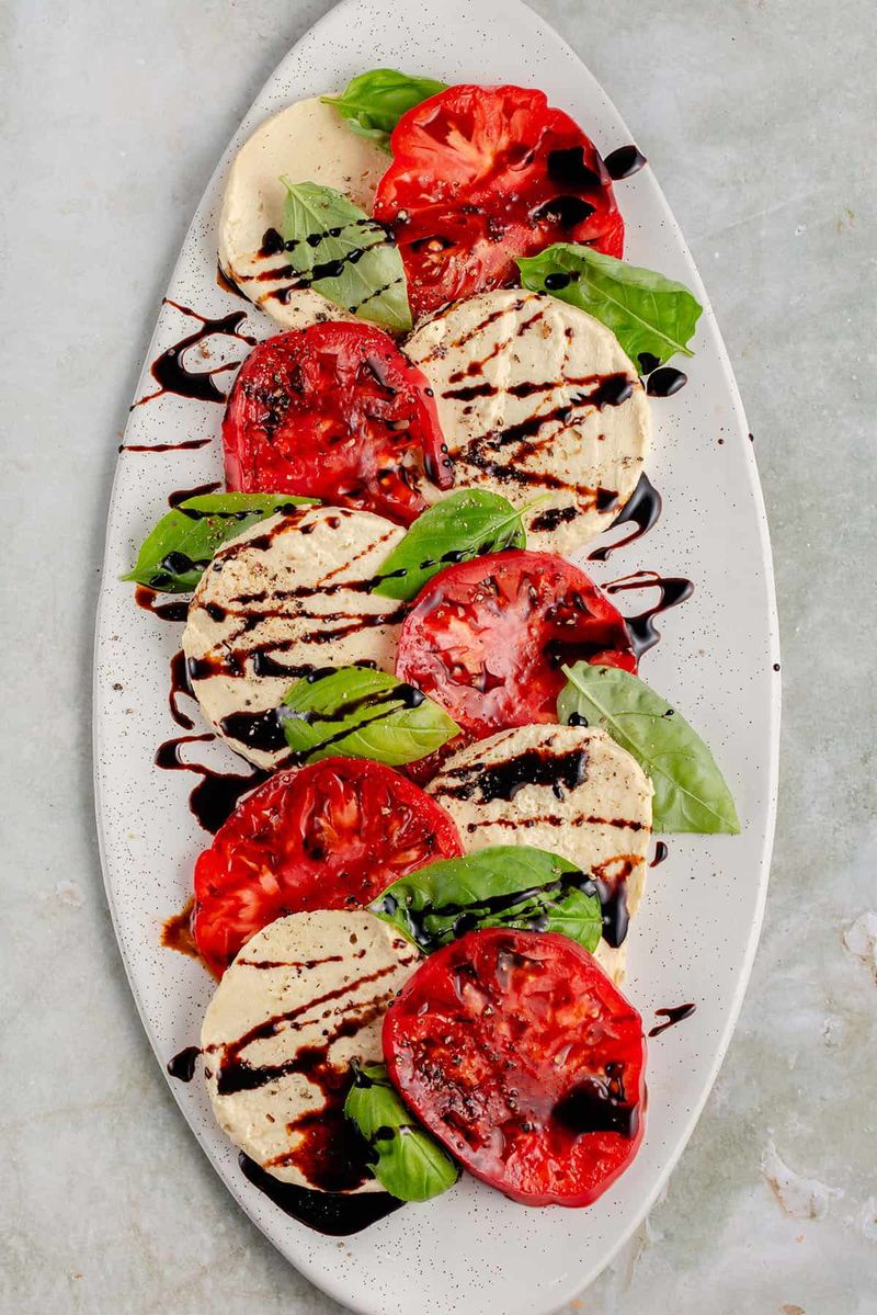 Vegan Caprese Salad with Cashew Mozzarella