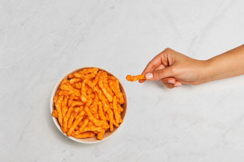 Cheese Puffs and Processed Cheese Squares