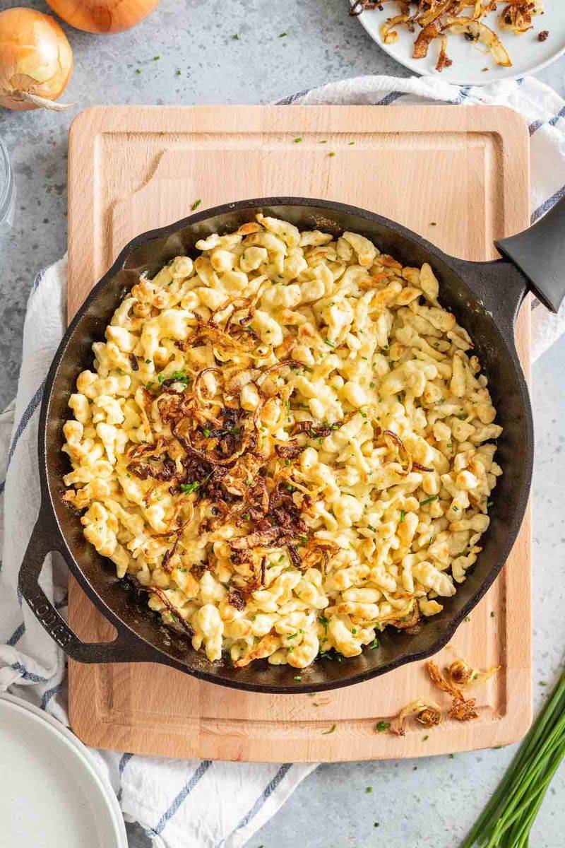 Tteok-Inspired Spatzle Fusion - Alsace, France