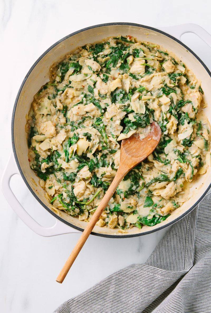 Spinach and Artichoke White Bean Dip
