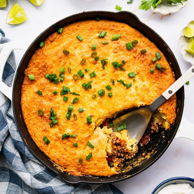 Tamale Pie with Cornbread Crust