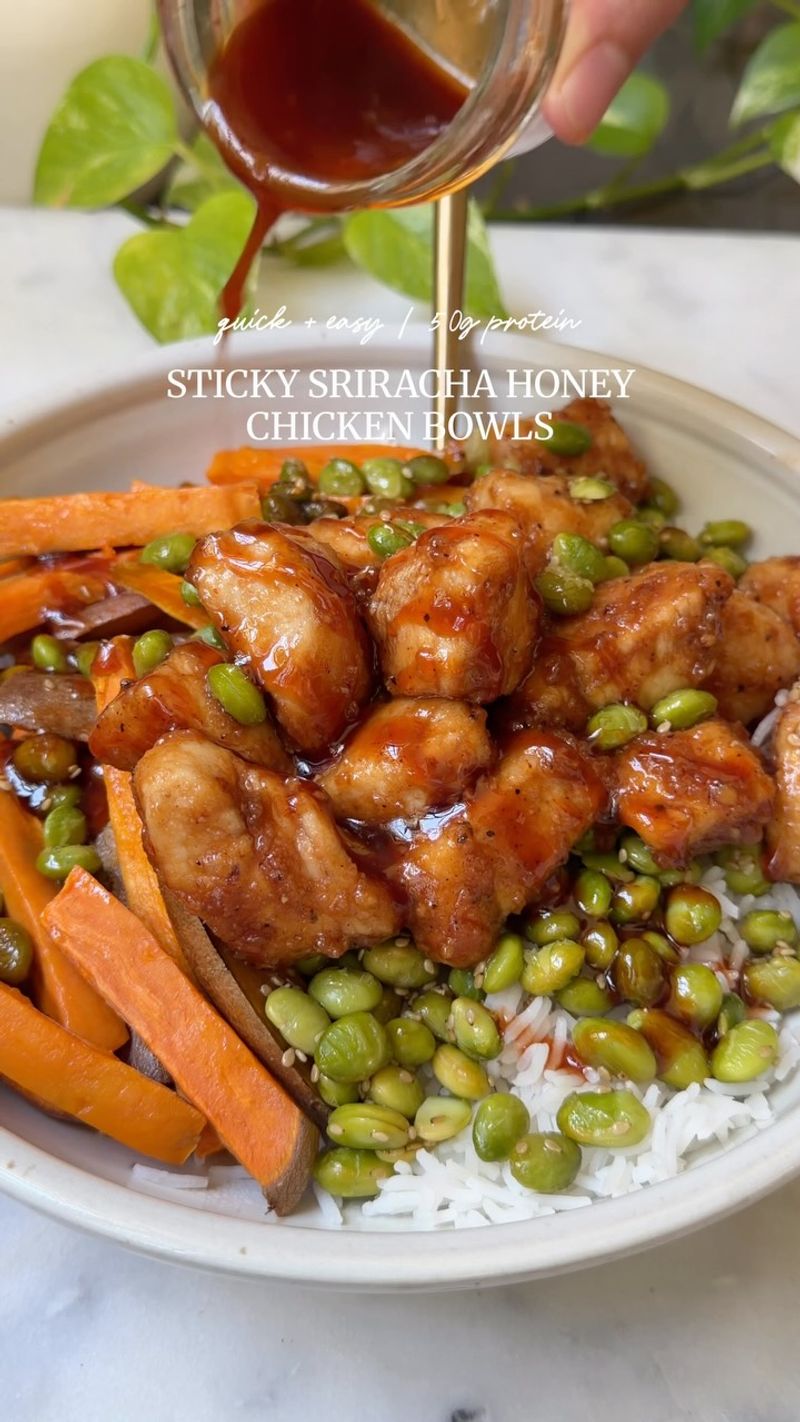 Sriracha Honey Egg Bowl