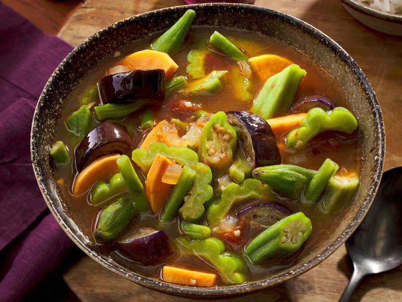 Filipino Pinakbet (Boiled Vegetable Medley with Shrimp Paste)