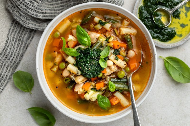 French Soupe au Pistou - Provencal Vegetable Soup