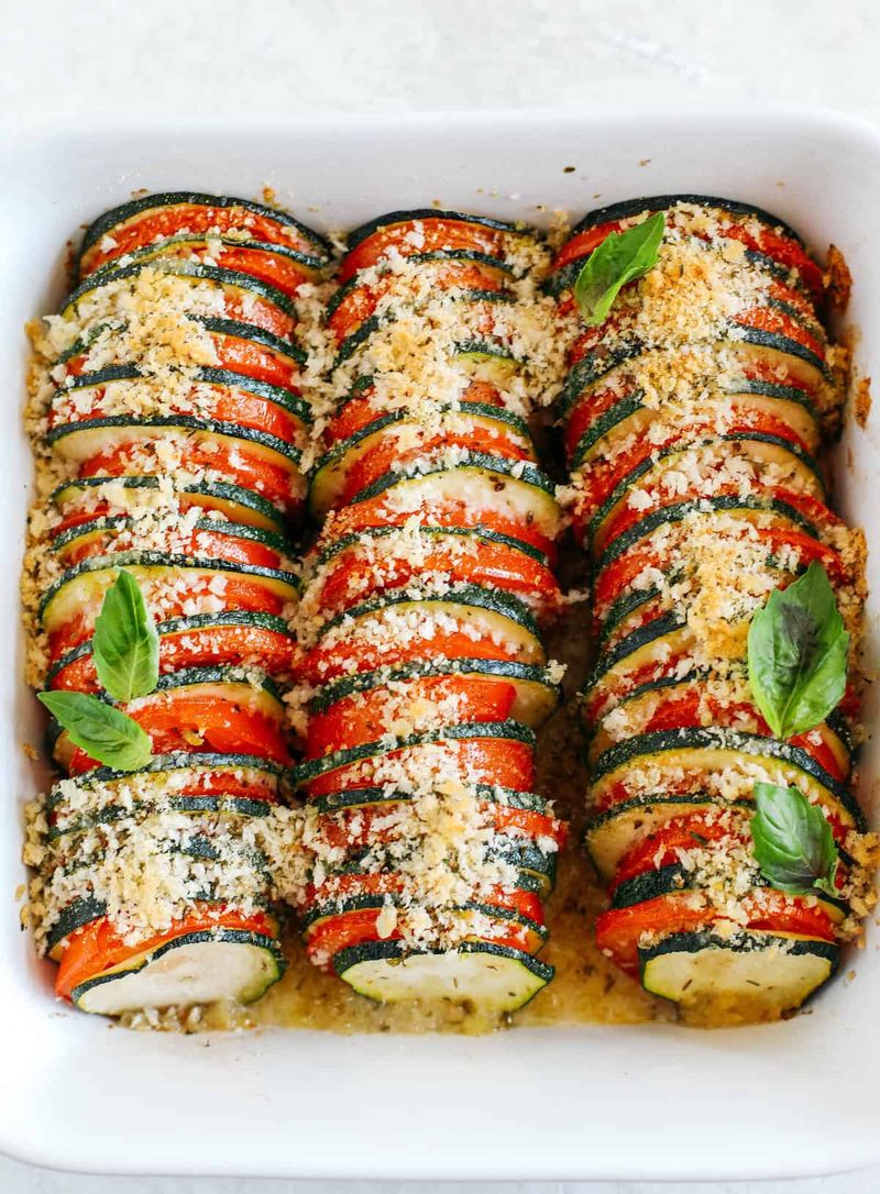 Courgette and Tomato Gratin