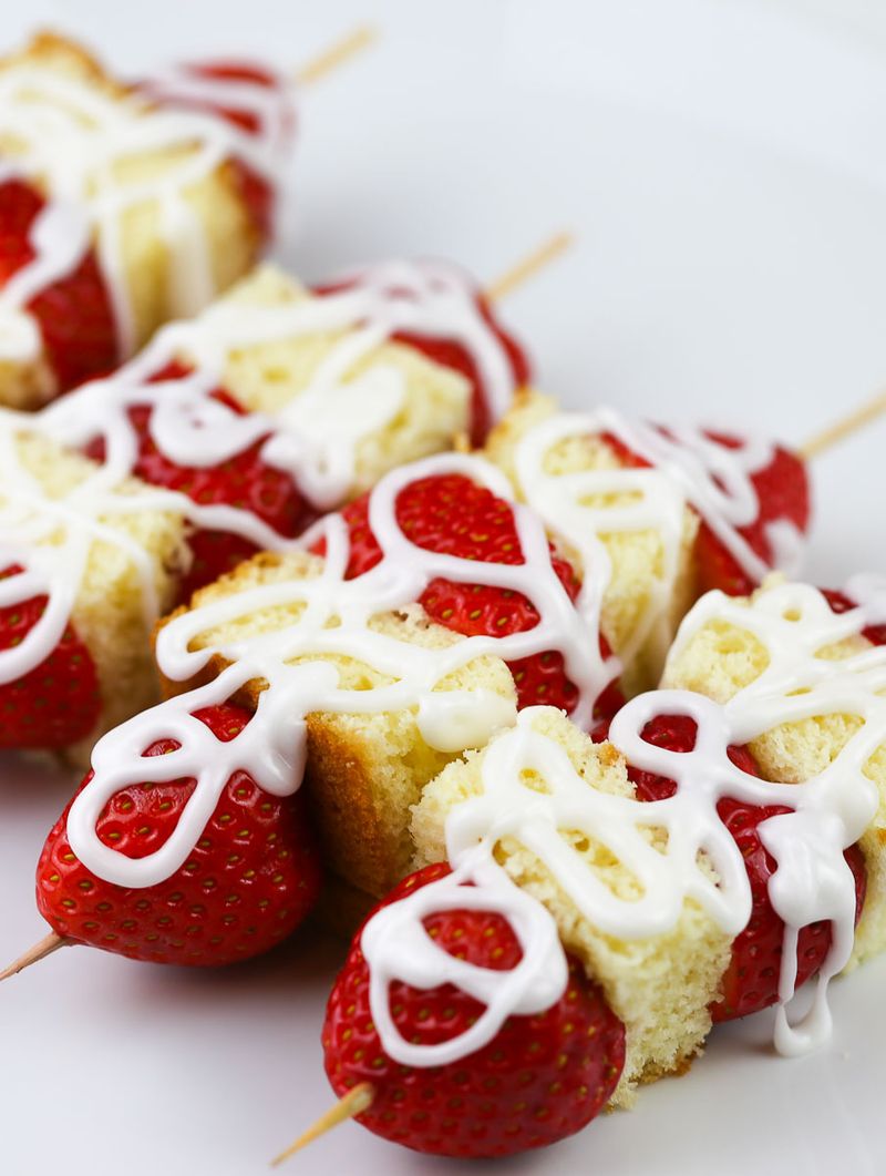 Strawberry Shortcake Skewers