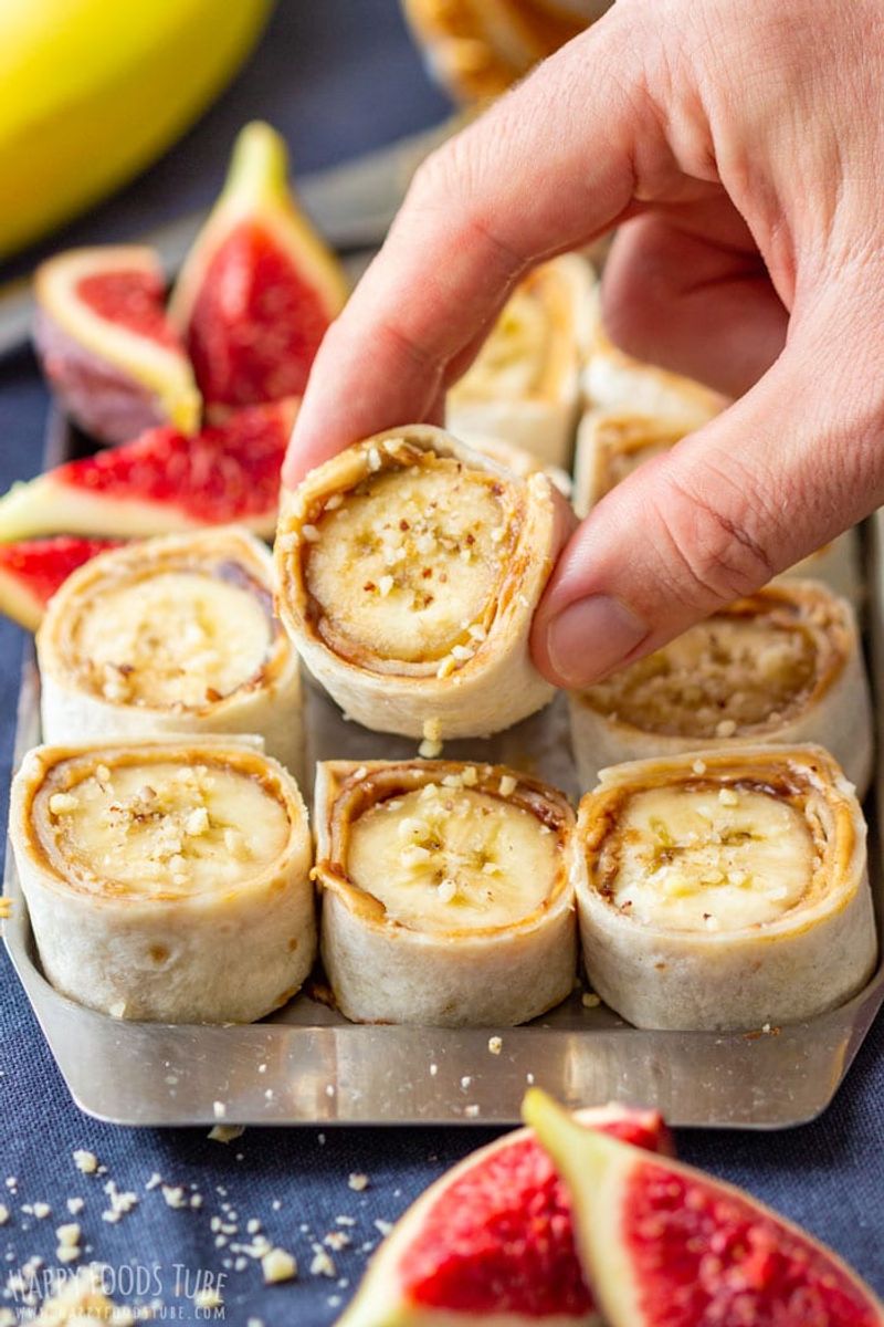 Peanut Butter Banana Pinwheels