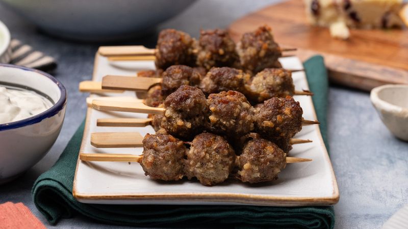 Turkey Meatball Skewers