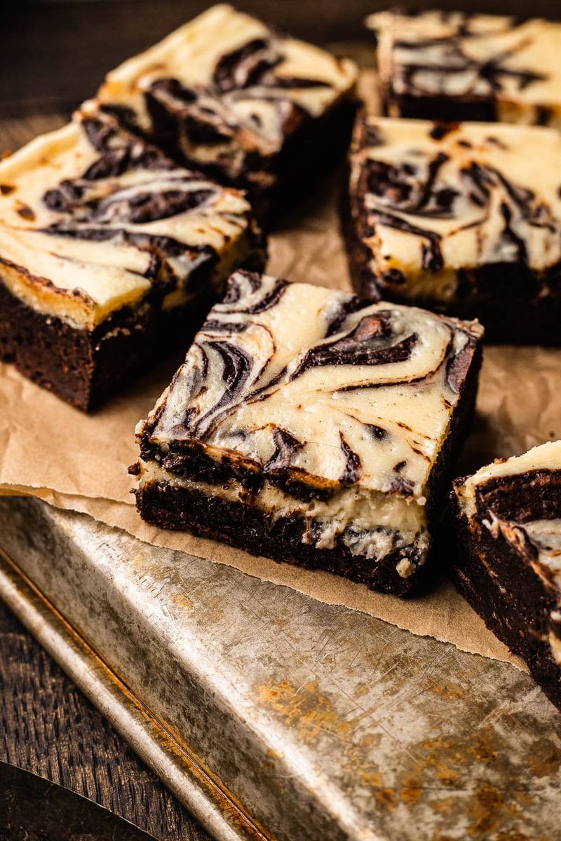 Cheesecake Swirl Brownies