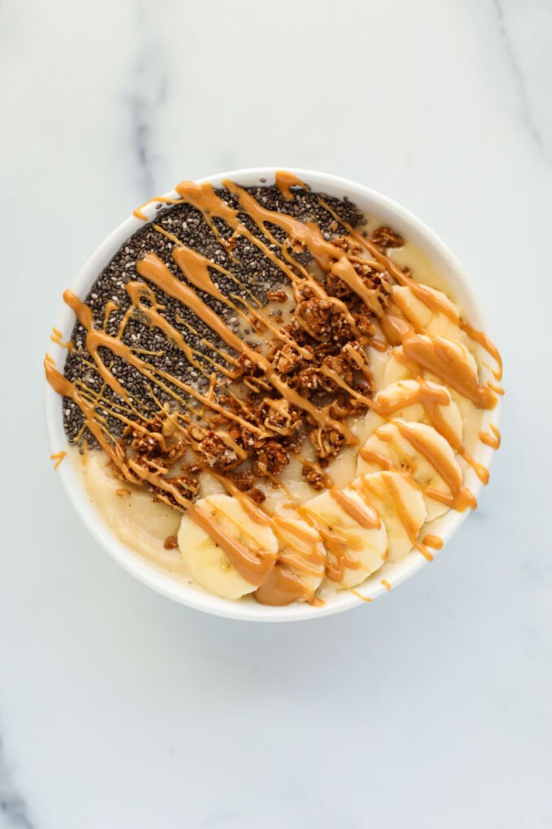 Banana And Peanut Butter Smoothie Bowl