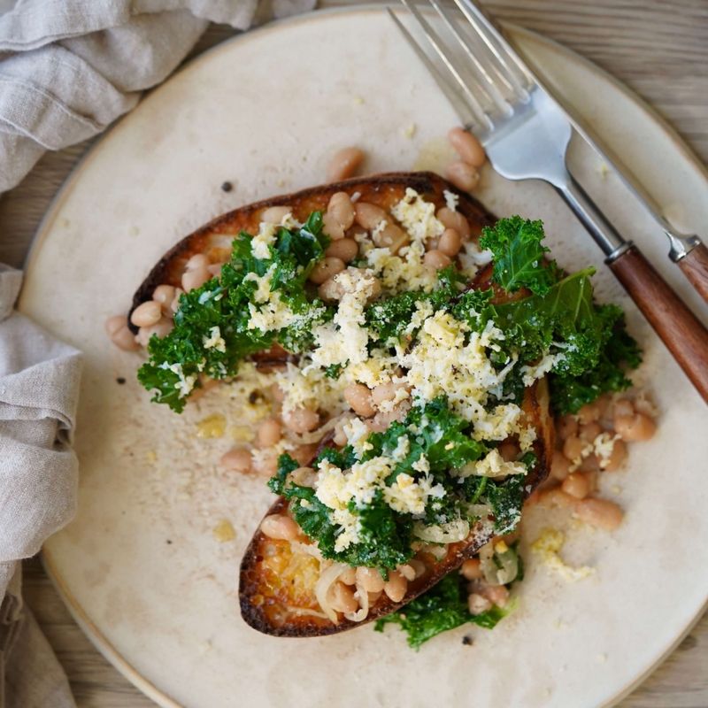 Smashed White Beans with Lemon and Herbs