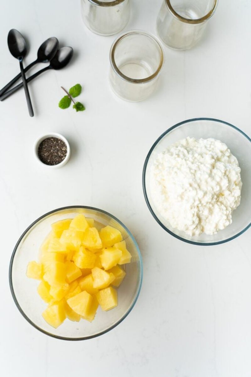 Cottage Cheese With Pineapple Instead of Creamy Dips