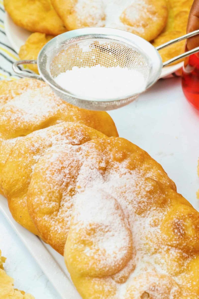 Fried Dough with Powdered Sugar
