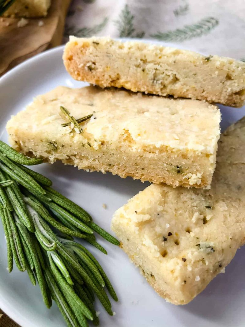 Rosemary Olive Oil Shortbread