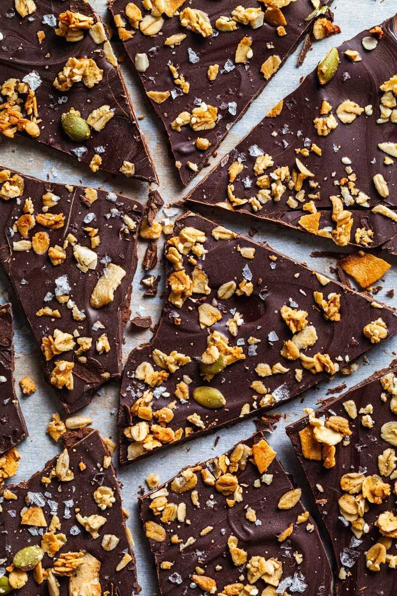 Granola Bark with Chocolate