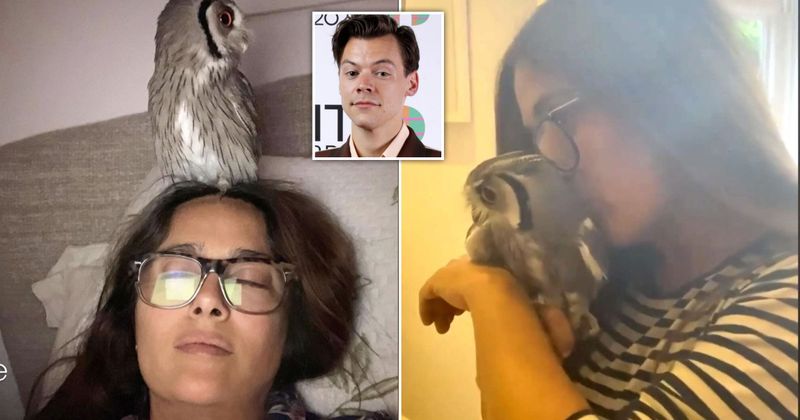 Salma Hayek Pinault - Pet Owl Owner and Sudoku Master
