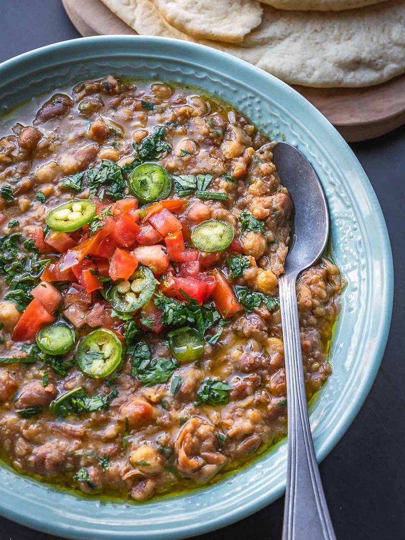 Ful Medames with Chickpeas - Egypt