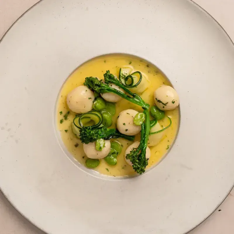 Ricotta Gnudi al Limone with Spring Vegetables