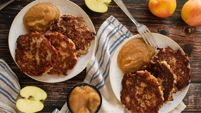 Kartoffelpuffer: German Potato Pancakes at Christmas Markets