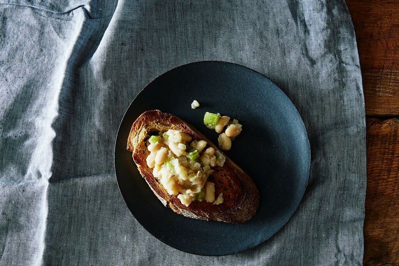White Bean and Garlic Toast